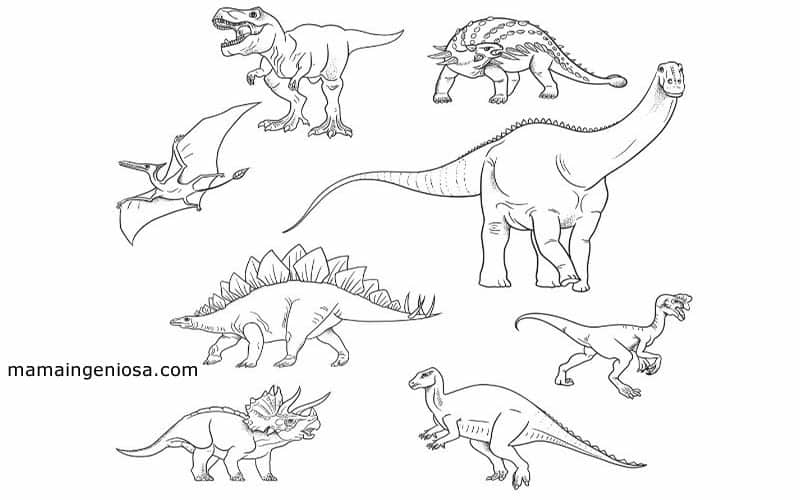 Dinosaurios para dibujar y conocer 